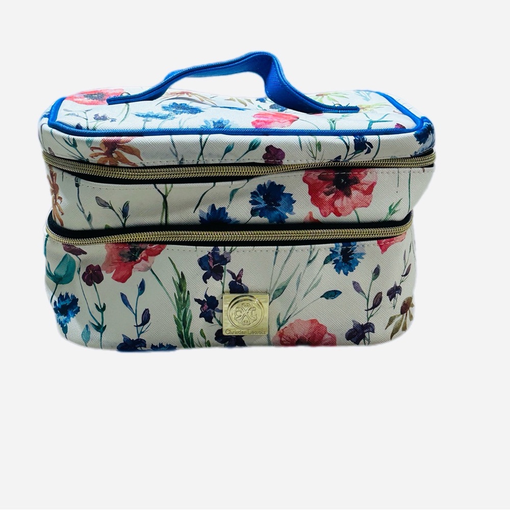 Christian Lacroix NWOT Floral Cosmetic Bag Beauty Travel Case